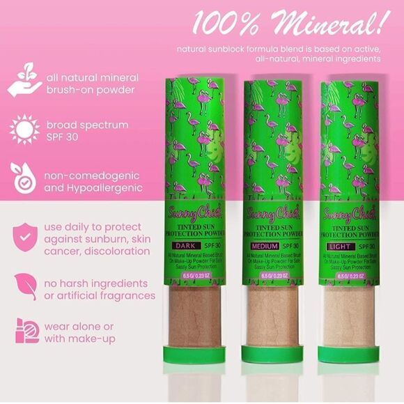 Sunny Chick Dunย Block and Powder Foundation {Used Once,Too dark forโme}โ"Light" - Picture 6 of 15